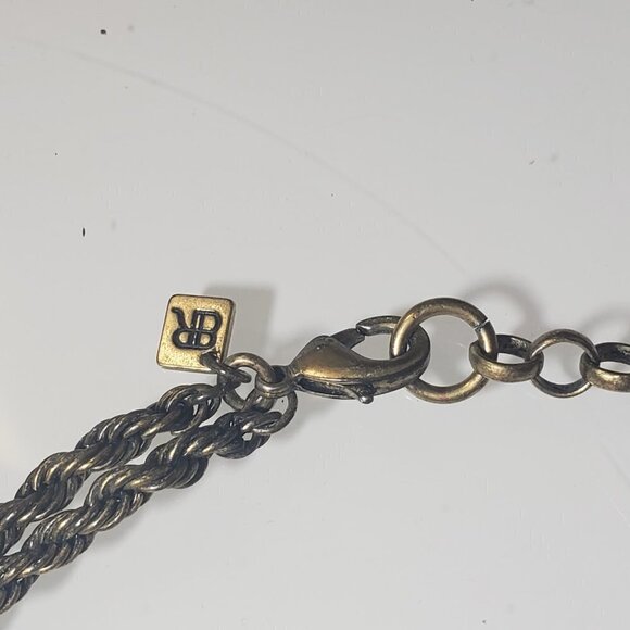 BANANA REPUBLIC Statement Necklace with String of Large Lite Green Circles - Picture 4 of 8